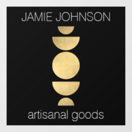 Vinilos Para Cristales Fases de Luna Abstractas Arte Geométrico Boutique 