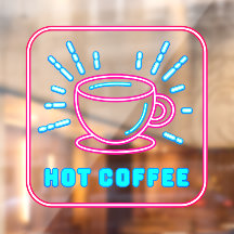 Faux Neon Hot Coffee