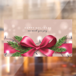 Vinilos Para Cristales Felices fiestas en el torbellino y las luces de lo