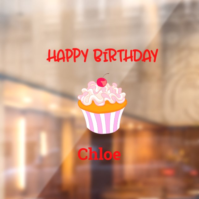 Vinilos Para Cristales Felices tartas de cumpleaños personalizadas con no (Hoja 2)