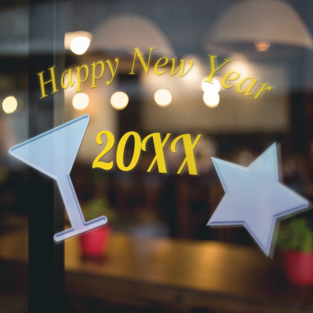 Vinilos Para Cristales Feliz Año Nuevo (Subido por el creador)