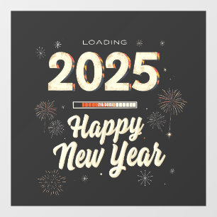 Vinilos Para Cristales Feliz Año Nuevo 2025
