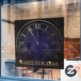 Vinilos Para Cristales Feliz Año Nuevo Adhesivo para Ventana