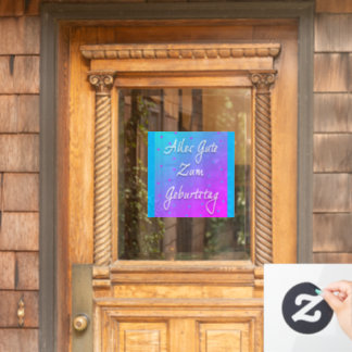 Vinilos Para Cristales Feliz Cumpleaños En La Ventana Alemana