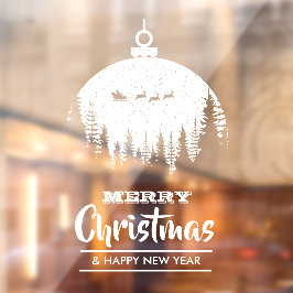 Vinilos Para Cristales Feliz fiesta de navidad en honor a Sleigh Ornament