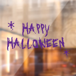Vinilos Para Cristales Feliz Halloween decoración espeluznante aterradora