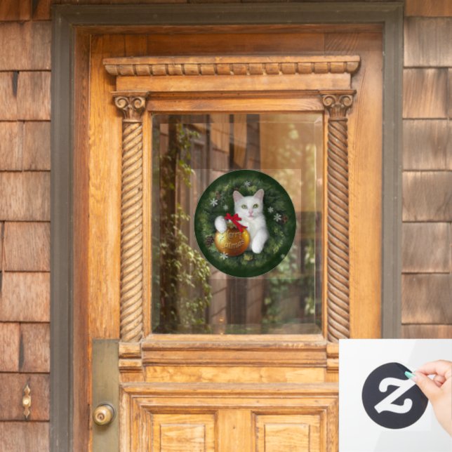 Vinilos Para Cristales Feliz Navidad (Puerta de casa)