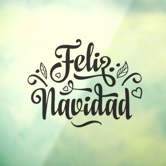 Vinilos Para Cristales Feliz Navidad a los clientes de la tienda  (Hoja 3)