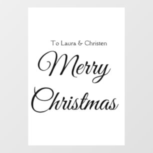 Vinilos Para Cristales Feliz Navidad añadir nombre texto regalo personali