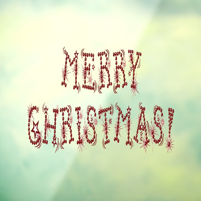 Vinilos Para Cristales Feliz Navidad Baubles Estrellas Hogar y Tienda Vin (Hoja 3)