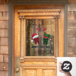 Vinilos Para Cristales Feliz Navidad Dientes