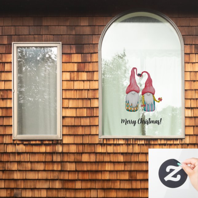 Vinilos Para Cristales Feliz Navidad, dulce invierno, me encanta (Ventana de inicio)