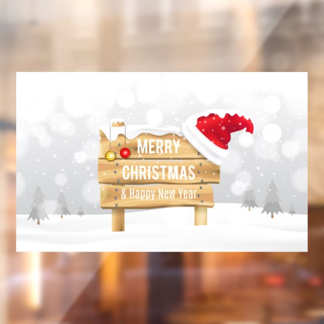 Vinilos Para Cristales Feliz Navidad y Feliz Año Nuevo (Hoja 2)