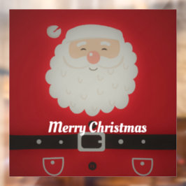 Vinilos Para Cristales Feliz Santa Claus