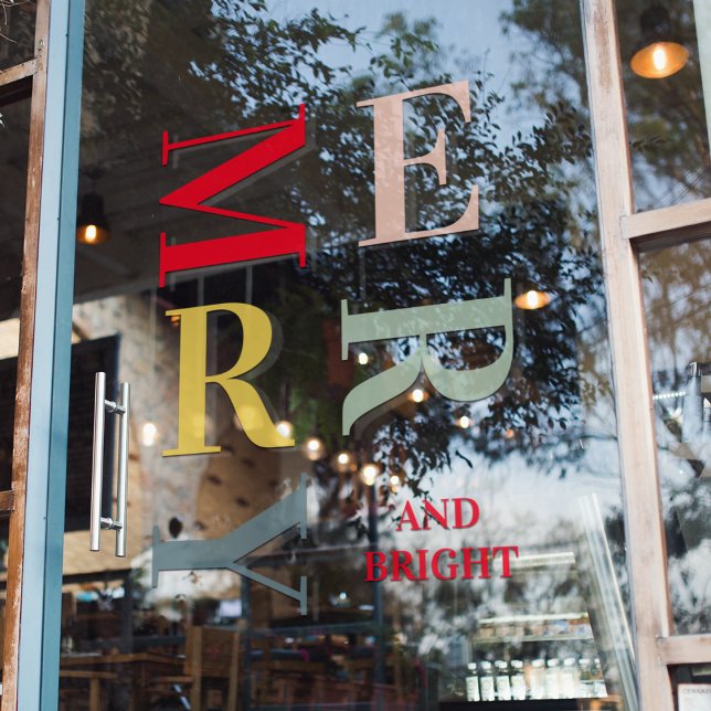 Vinilos Para Cristales Festividades Modernas Y Coloridas (Subido por el creador)