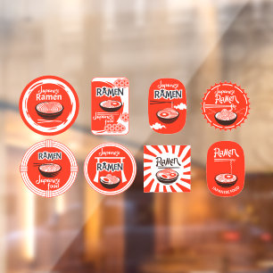 Vinilos Para Cristales Fideos Ramen Japoneses Se Sirven Aquí Restaurante 