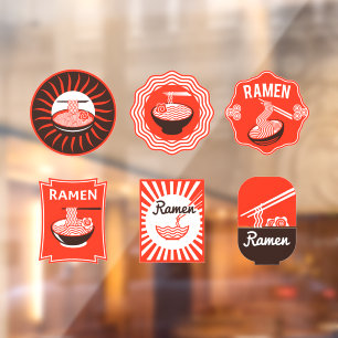 Vinilos Para Cristales Fideos Ramen Japoneses Se Sirven Aquí Restaurante 