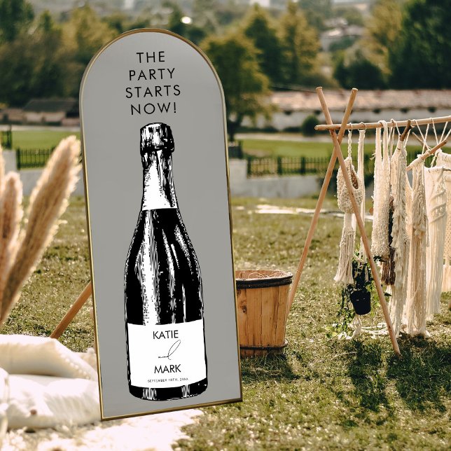 Vinilos Para Cristales Fiesta De Celebración Comienza Ahora Decal De Bien (Celebration Party Starts Now Wedding Welcome Decal)