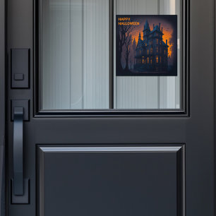 Vinilos Para Cristales Fiesta de Mansión Adulto Halloween Haunted