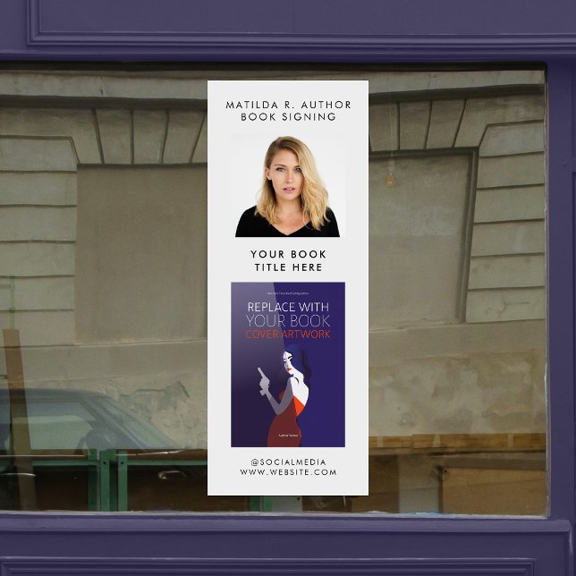 Vinilos Para Cristales Firma de libros | Promoción de ilustraciones de po (Subido por el creador)