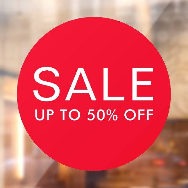 Vinilos Para Cristales Firma de venta redonda con texto personalizado o h (Hoja 2)