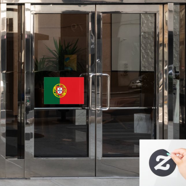 Vinilos Para Cristales Flag of Portugal custom-cut  (Puerta de oficina)