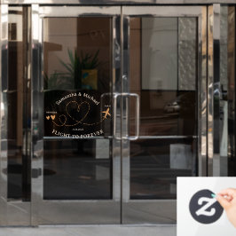 Vinilos Para Cristales Flight Plane Travel New Wed couple Wedding