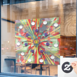 Vinilos Para Cristales Flor abstracta