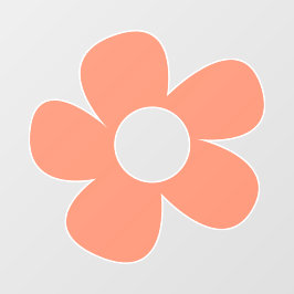 Vinilos Para Cristales Flor rosa simple Y2k Big