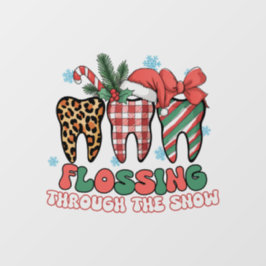 Vinilos Para Cristales Floreciendo a través de la nieve