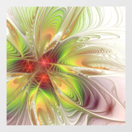 Vinilos Para Cristales Flores de fantasía fractal blandas y tendientes