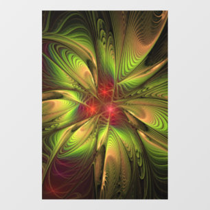 Vinilos Para Cristales Flores de fantasía fractal blandas y tendientes