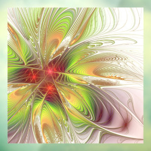 Vinilos Para Cristales Flores de fantasía fractal blandas y tendientes