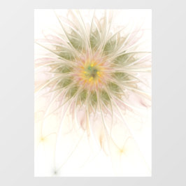 Vinilos Para Cristales Flores de fantasía fractal blandas y tendientes