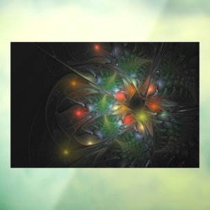 Vinilos Para Cristales Flores de fantasía fractal blandas y tendientes