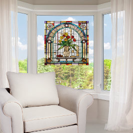 Vinilos Para Cristales Flores de vidrio fino en una bolsa