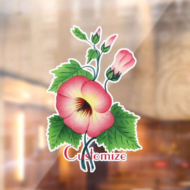 Vinilos Para Cristales Flores rosa de inicio, Thunder_Cove (Hoja 2)