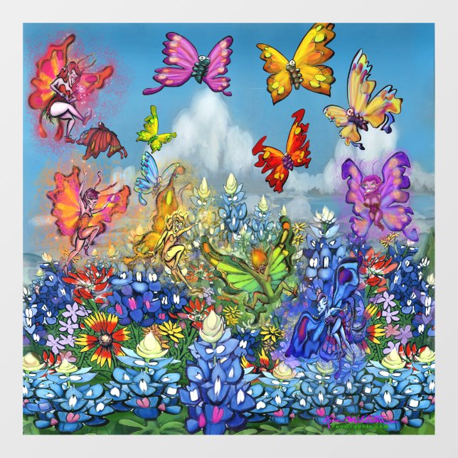 Vinilos Para Cristales Flores salvajes (Hoja)
