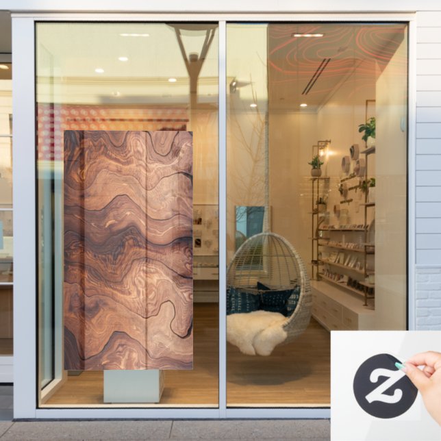 Vinilos Para Cristales Fondo de carpintería de madera moderna y elegante (Ventana de la tienda)