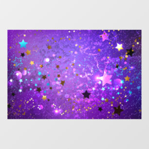 Vinilos Para Cristales Fondo de Relieve metalizado púrpura con estrellas