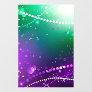 Vinilos Para Cristales Fondo morado festivo Mardi Gras