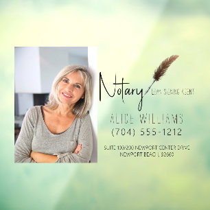 Vinilos Para Cristales Foto minimalista del Notario Marrón y Blanco