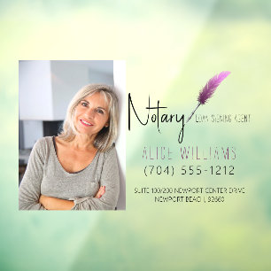 Vinilos Para Cristales Foto minimalista moderna de notaría en rosa y blan