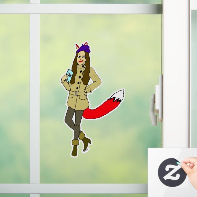 Vinilos Para Cristales Foxgirl (Hogar)