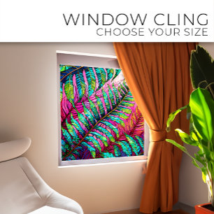 Vinilos Para Cristales Frenos sobre arte de vidrio rosado con manchas