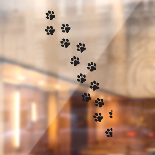 Vinilos Para Cristales Frente de la tienda de aseo de mascotas Pet Paw Pr