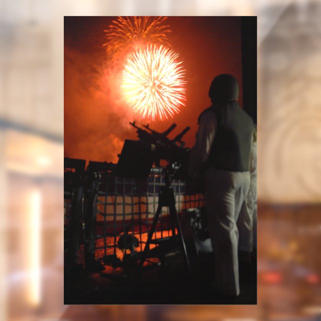 Vinilos Para Cristales Fuegos artificiales de la Marina de Estados Unidos (Hoja 2)