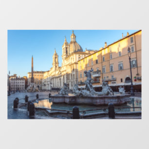 Vinilos Para Cristales Fuente de Neptuno en la Piazza Navona - Roma