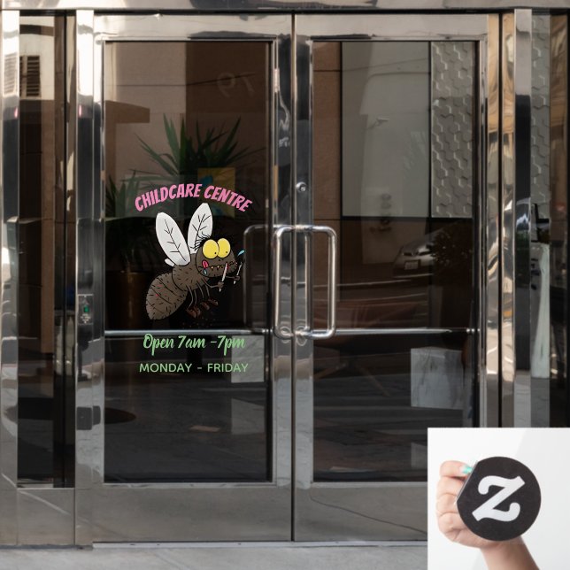 Vinilos Para Cristales Funny personalizado de insectos de herradura (Puerta de oficina)