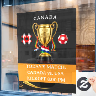 Vinilos Para Cristales Fútbol Canadá Juegos Globales Portátiles 2026